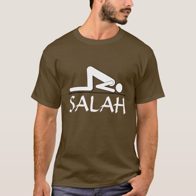 Skjorta för Salah muslimbön T-shirt (Framsida)