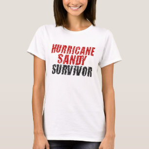 Skjorta för sandig överlevande för orkan bekymr t-shirt