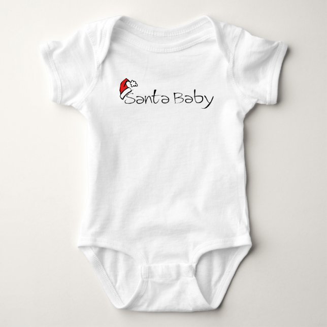 skjorta för santa bebisspädbarn tröja (Framsida)