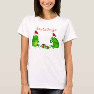 Skjorta för Santa grodalångärmad T-shirt
