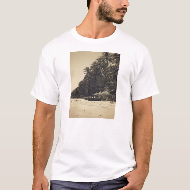 Skjorta för Sepiastrand t T-shirt (Framsida)