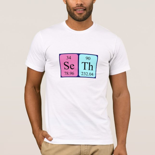Skjorta för Seth periodisk bordnamn T-shirt (Framsida)