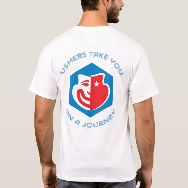 Skjorta för sexhörningsrättstjänarekortärmad, t shirt (Baksida)