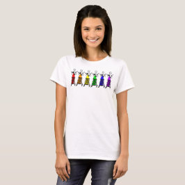 Skjorta för sexhörningsregnbågeklaffar t shirt
