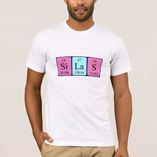 Skjorta för Silas periodisk bordnamn T-shirt