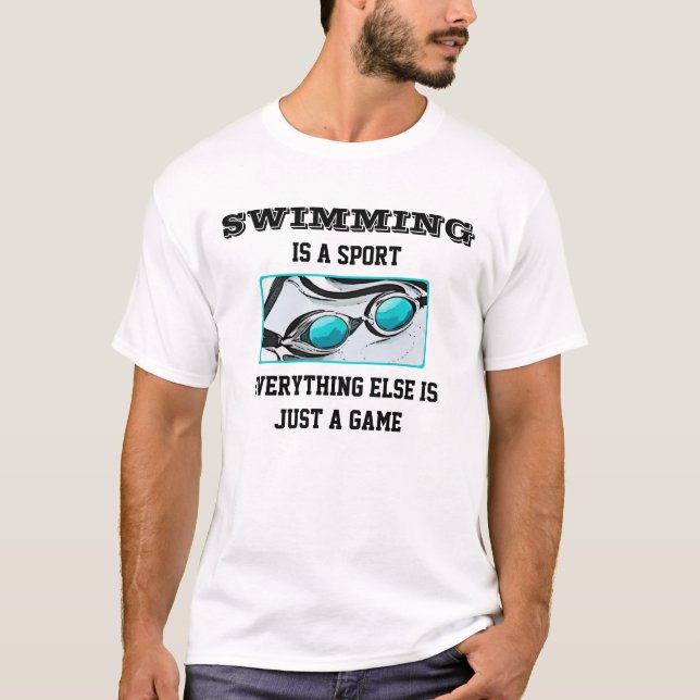 Skjorta för simningdamutslagsplats tee shirt (Framsida)