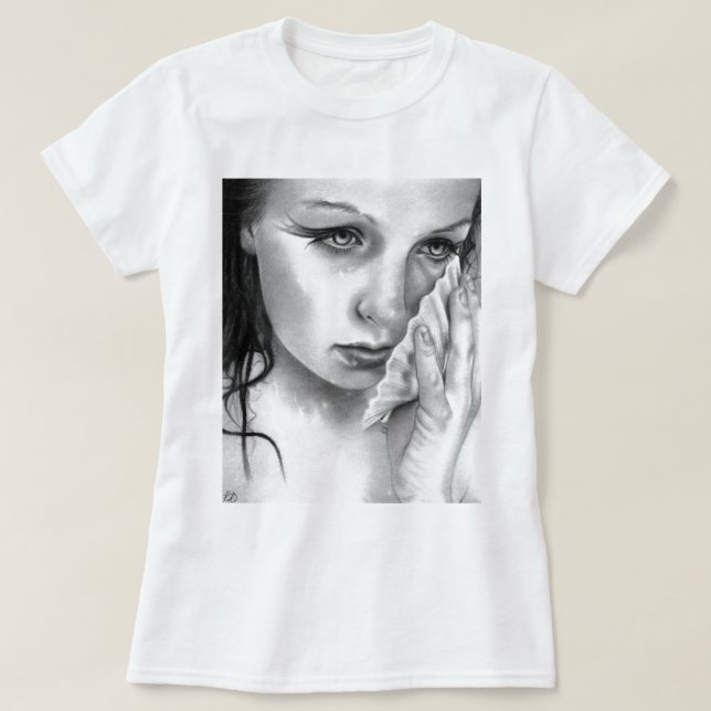 Skjorta för sjöjungfruAquamarineTides T-shirt (Design framsida)