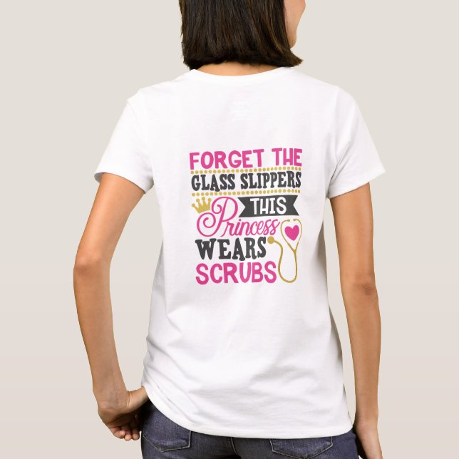 Skjorta för sjukvård T T Shirt (Baksida)