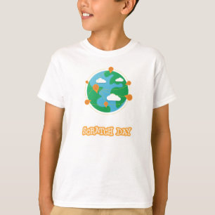 Skjorta för skrapadagjordklot (ungar) t-shirt