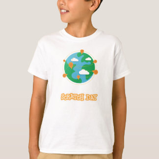 Skjorta för skrapadagjordklot (ungar) t-shirt