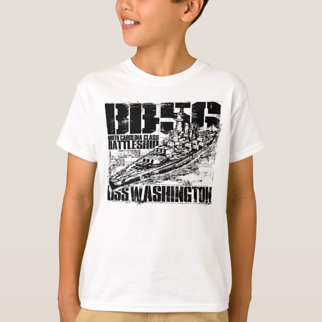 Skjorta för slagskeppWashington utslagsplats T Shirt (Framsida)