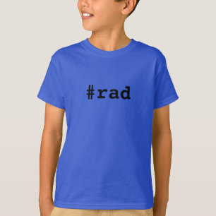 Skjorta för sleeve för Hashtag Rad ungeRaglan 3/ T-shirt