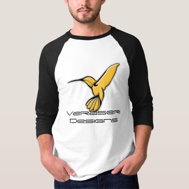 Skjorta för sleeve för Veraseri designstol 3/4 Tee (Framsida)