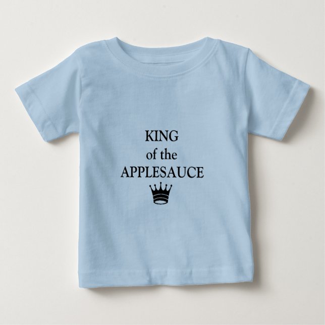 Skjorta för små pojkar "KUNG i APPLESAUCE" T Shirt (Framsida)