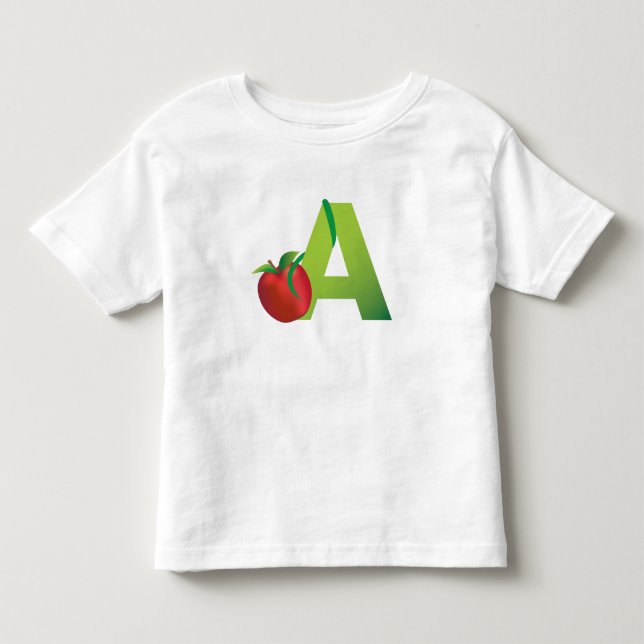 skjorta för småbarnalfabet t tee shirt (Framsida)