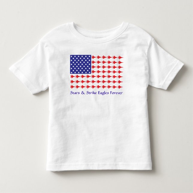 Skjorta för småbarnstjärna- & strejkaörnför evigt t shirt (Framsida)