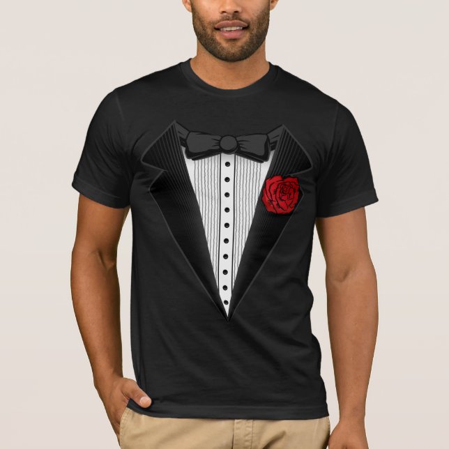 skjorta för smokingtuxutslagsplats. classy. tee shirt (Framsida)