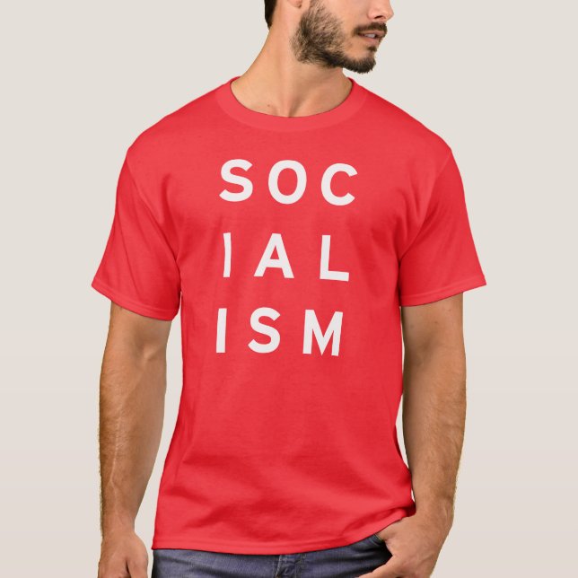 SKJORTA FÖR SOCIALISM T TEE SHIRT (Framsida)