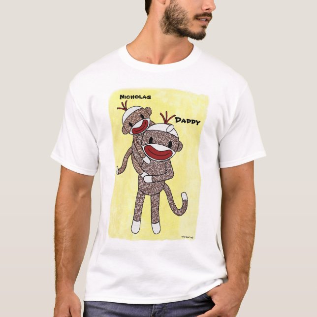 Skjorta för sock monkeypappa 01 tee shirt (Framsida)