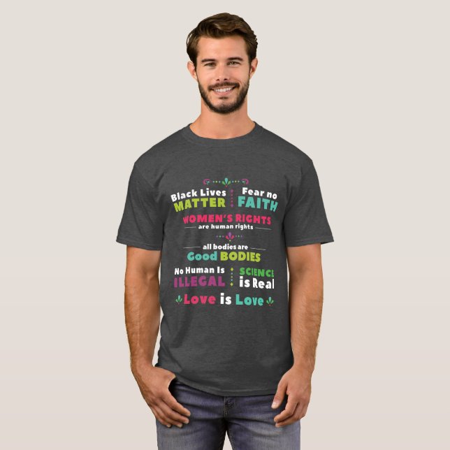 Skjorta för solidaritet T Tee Shirt (Hel framsida)