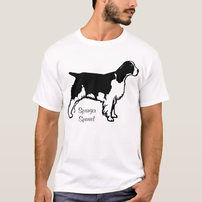 Skjorta för SpringerSpaniel T Shirt (Framsida)