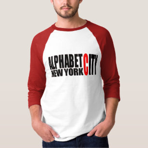 Skjorta för stad NYC för alfabet U59 Tee