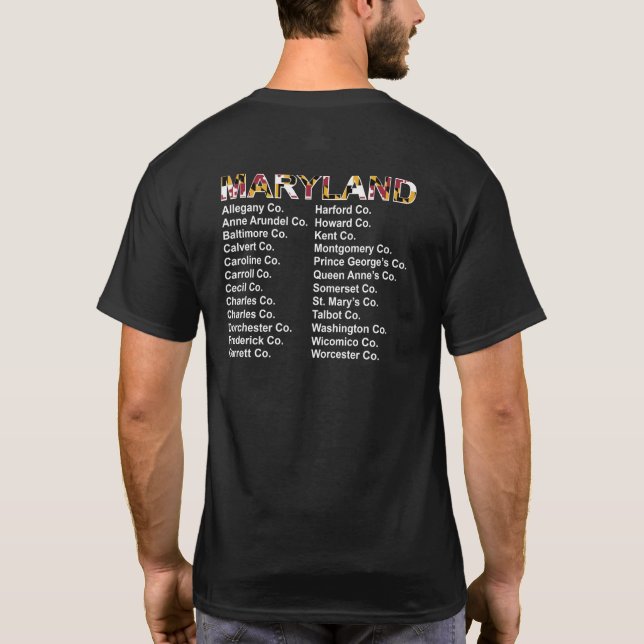 Skjorta för stil för Maryland länkonsert Tee (Baksida)