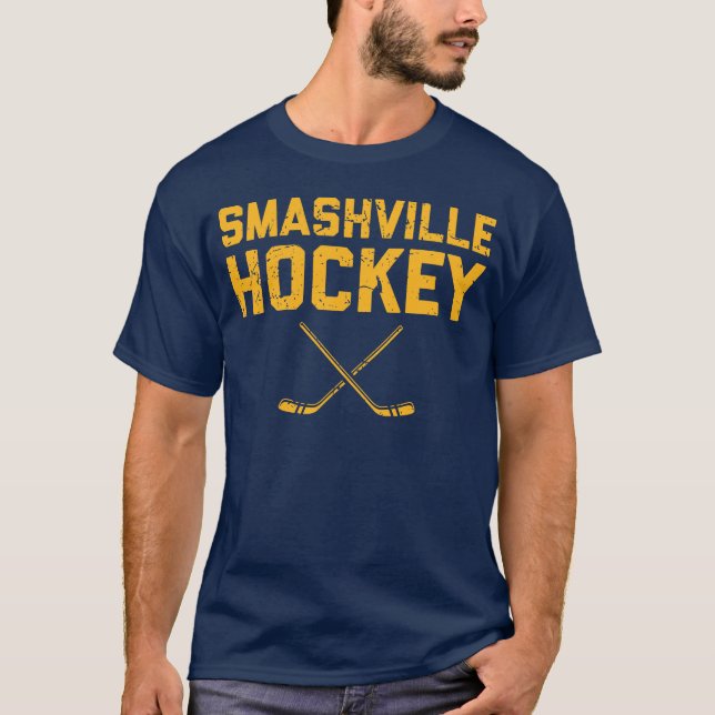 Skjorta för stil för Smashville hockey gammal T Shirt (Framsida)