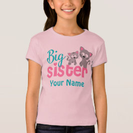 Skjorta för storasysterkattungepersonlig tee shirt