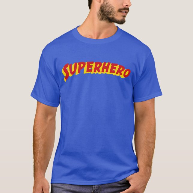 Skjorta för Superhero t Shirt (Framsida)