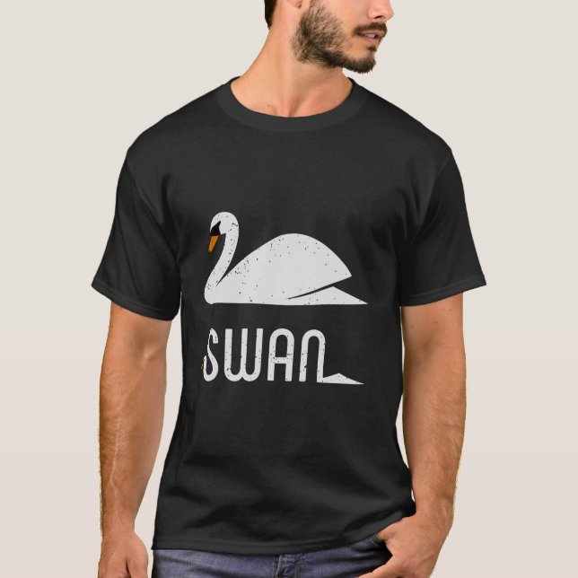 Skjorta för svan t t-shirt (Framsida)