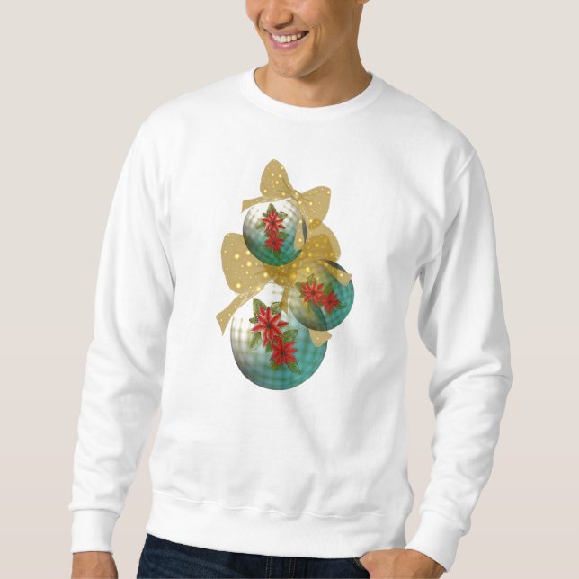 Skjorta för svett för julstjärnajulprydnadar sweatshirt (Framsida)