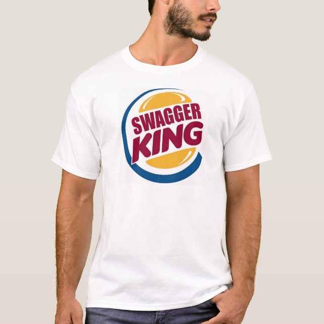 skjorta för swaggerkung t t-shirt (Framsida)