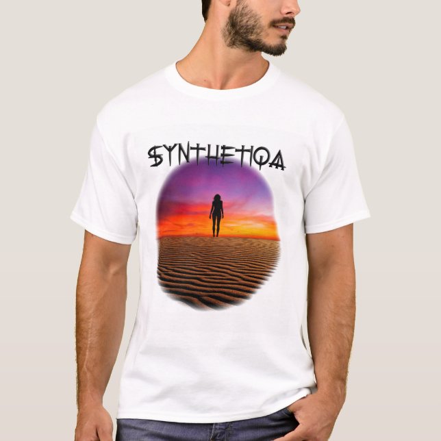 Skjorta för SYNTHETIQA-musikband t Shirt (Framsida)