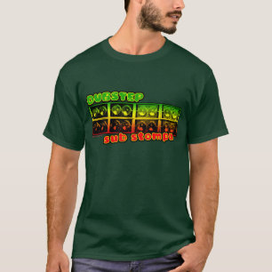 Skjorta för system för DUBREGGAE DUBSTEP solid T-shirt