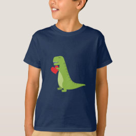 Skjorta för T-Rex Dinosaurvalentin Tee