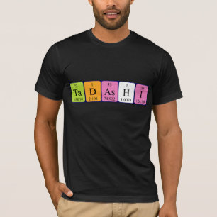 Skjorta för Tadashi periodisk bordnamn T-shirt