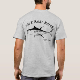 Skjorta för tonfiskfartygnamn tee shirt