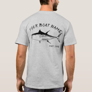 Skjorta för tonfiskfartygnamn tee shirt