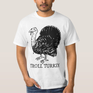 Skjorta för trollTurkiet rolig thanksgiving Tee