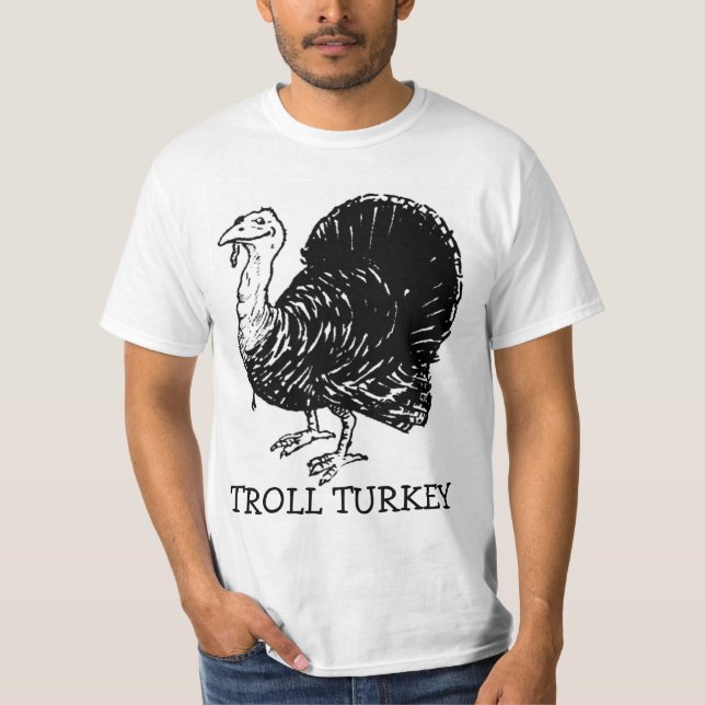 Skjorta för trollTurkiet rolig thanksgiving Tee (Framsida)