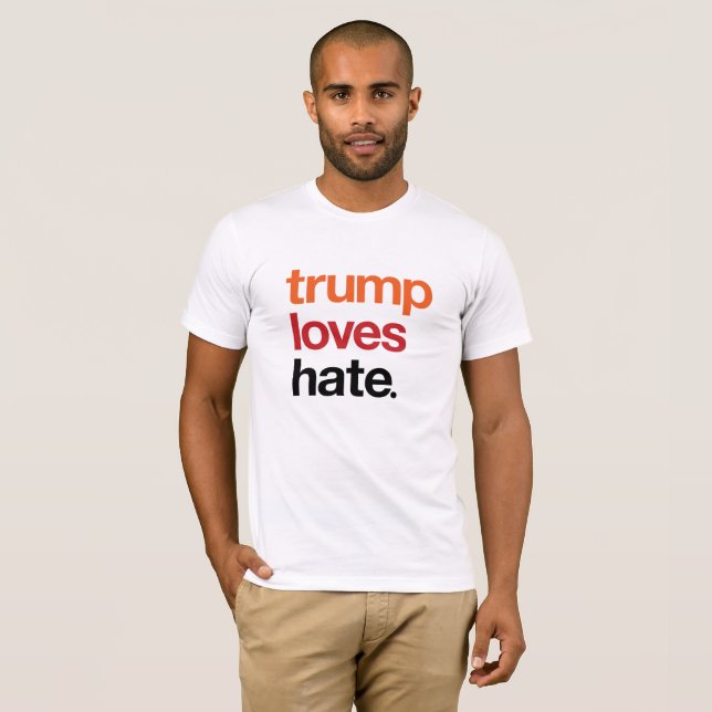 Skjorta för trumfkärlekhat t shirt (Hel framsida)