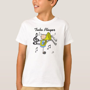 Skjorta för Tubaspelarestick figur Tee