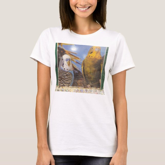 SKJORTA FÖR TVÅ PARAKITER T SHIRT (Framsida)