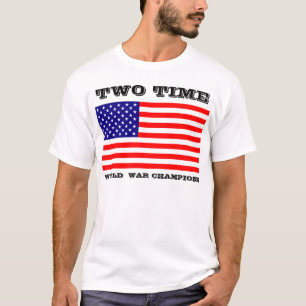 Skjorta för två Time världskrigmästare T-shirt