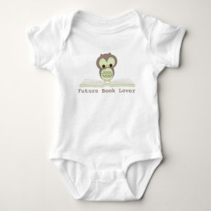 Skjorta för uggla för framtida bokälskarebaby t-shirt