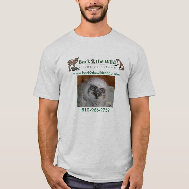 Skjorta för uggladjurlivrädding t-shirt (Framsida)