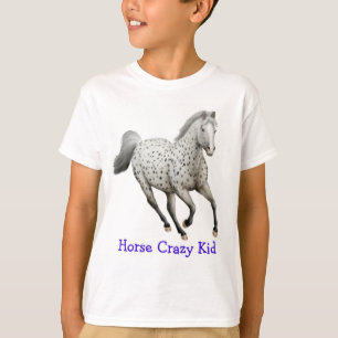 Skjorta för unge för Appaloosahäst galen T-shirt