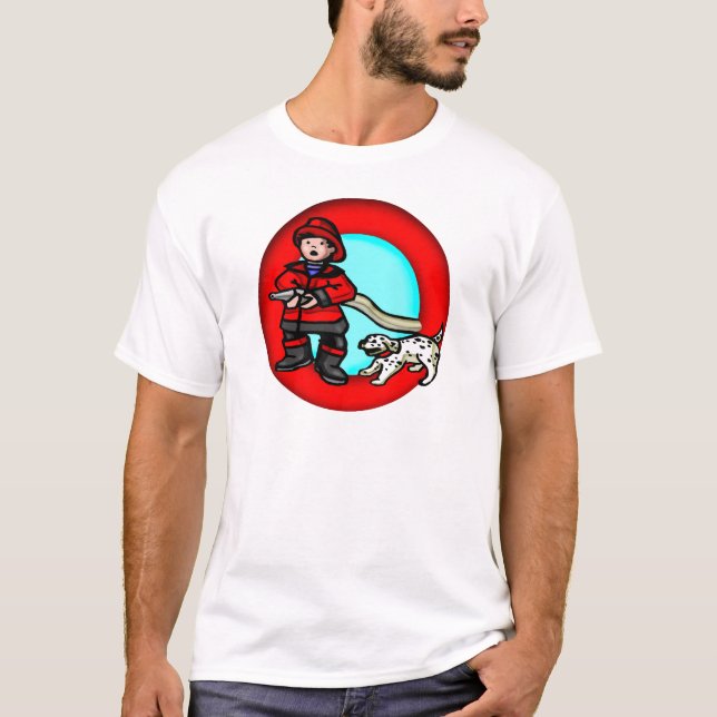 Skjorta för ungebrandman T T-shirt (Framsida)