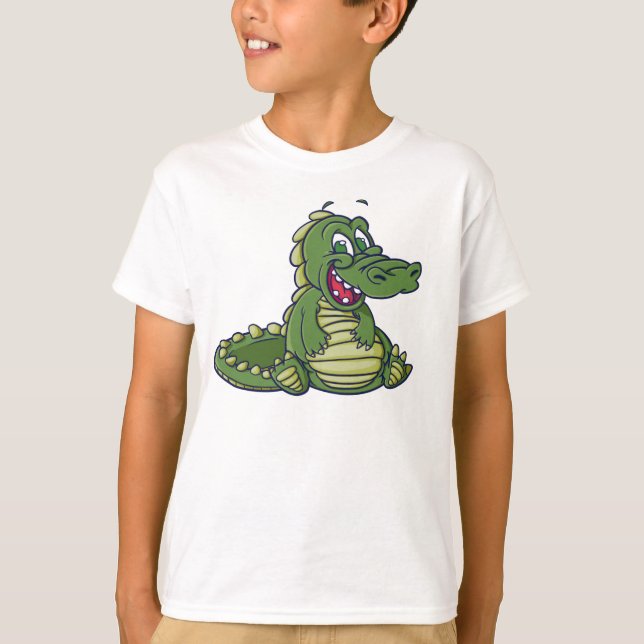 Skjorta för ungekrokodil T Tee (Framsida)